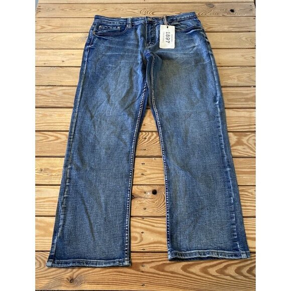 NWT 1897 Weston Bootcut Jeans Size 32x30 Men’s Blue - Picture 1 of 9
